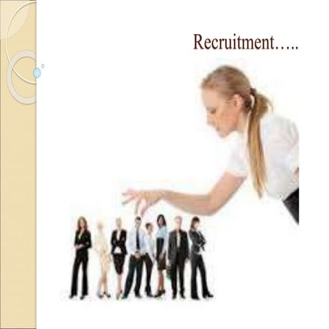 Recruitment of employee for a company .ppt