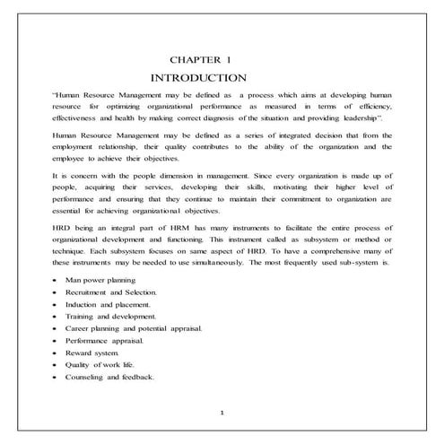 Recruitment and selection