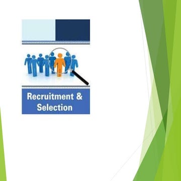 Recruitment and Selection