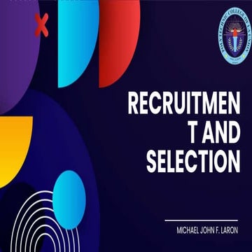 Recruitment and selection in personnel management