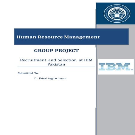 Recruitment and selection at ibm pakistan