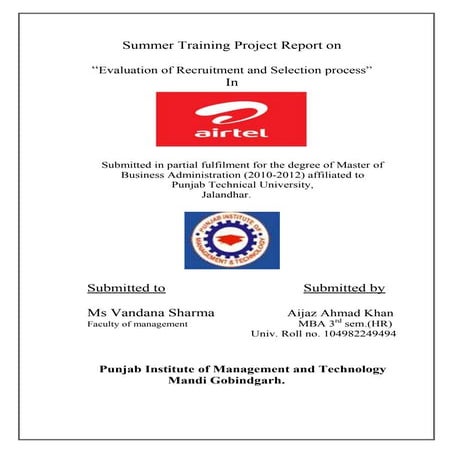 Recruitment and selection_in_bharti_airtel