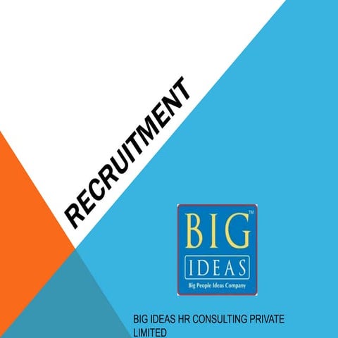 Recruitment Overview By Big Ideas 