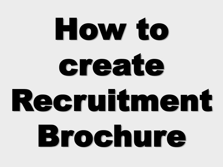 recruiting brochure ideas muco tadkanews co