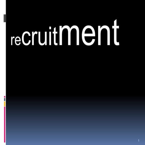 Recruitment ihrm