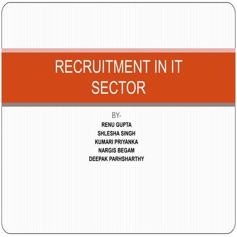Recruitment in IT Sector