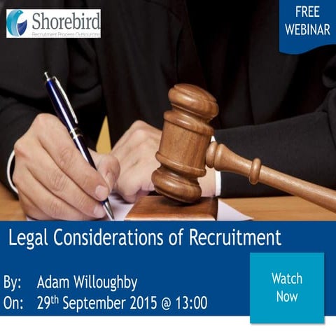 Legal Considerations of Recruitment