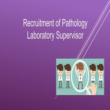Recruitment of staff in laboratory | PPTX