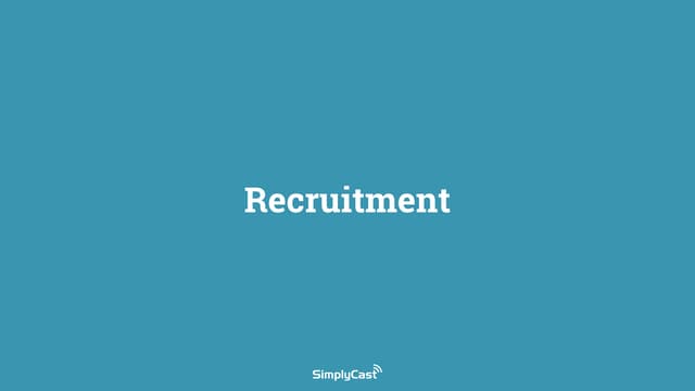 Recruitment Webinar