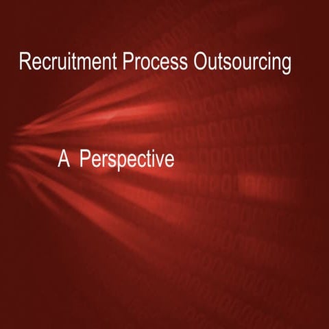 Recruitment process outsourcing. | PPT