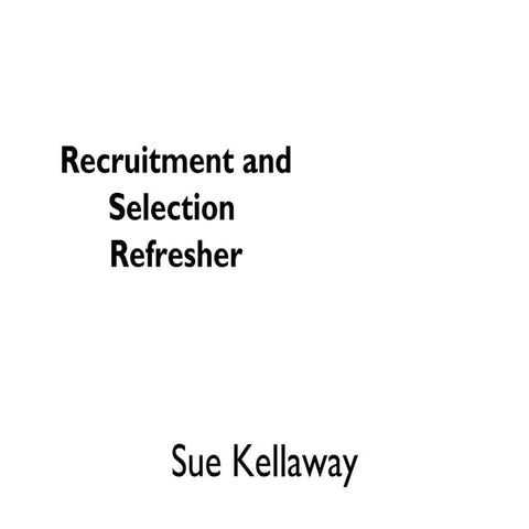 Recruitment Refresher Training