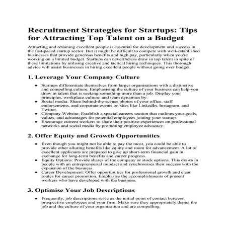 Recruitment Strategies for Startups Tips for Attracting Top Talent on a Budget.docx