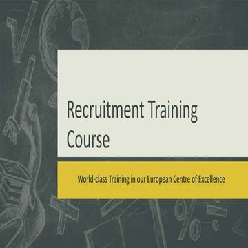 Recruitment training course