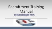 Recruitment Training Manual By Big ...