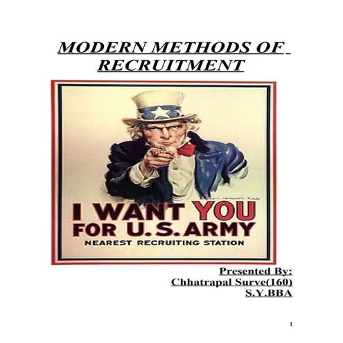 Recruitment with case study on bhel