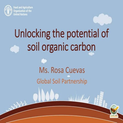 Unlocking the potential of soil organic carbon