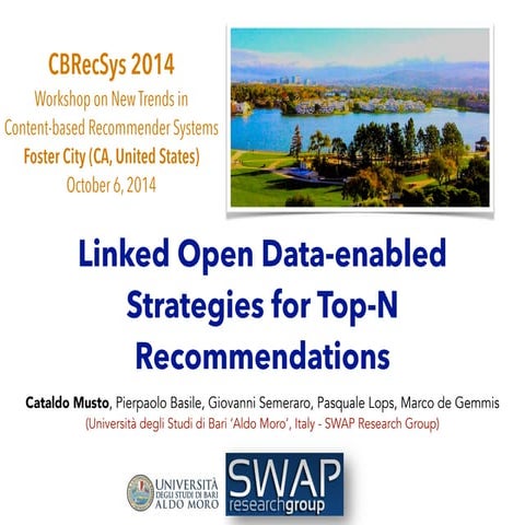 Linked Open Data-enabled Strategies for Top-N Recommendations