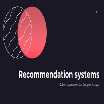 Recommendation systems