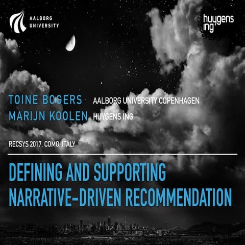 Defining and Supporting Narrative-driven Recommendation