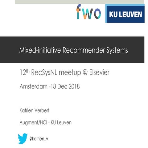 Mixed-initiative recommender systems