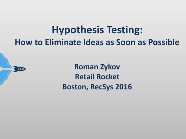 How to eliminate ideas as soon as possible