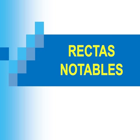 Rectas notables