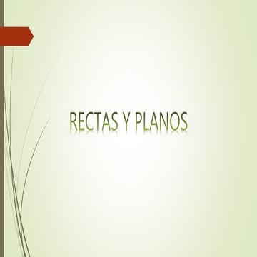 Rectas y planos
