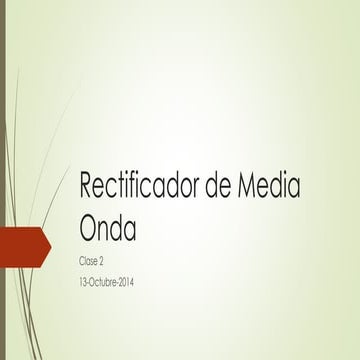 Rectificador de media onda Electronica