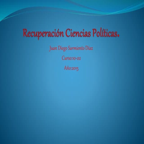 recuperación Ciencias Politicas