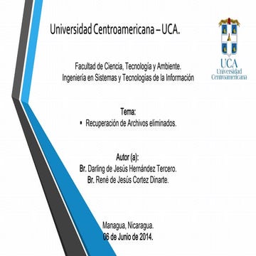 Recuperar archivos eliminados