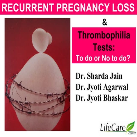 ESHRE Guideline on Recurrent Pregnancy Loss (RPL) | PPTX