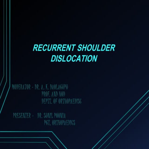 Recurrent shoulder dislocation