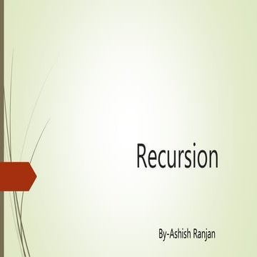 Recursion | PPT
