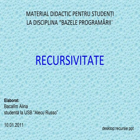 Recursivitate