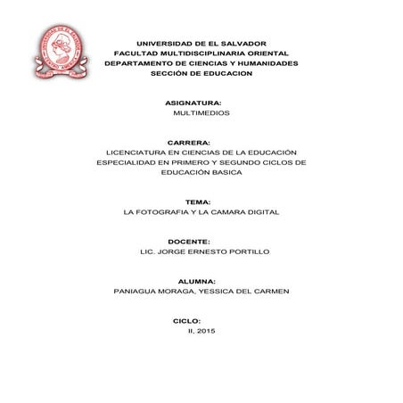 Recurso la fotografia y camara digital