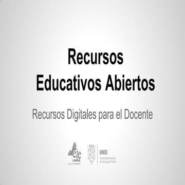 Recursos Educativos Abiertos