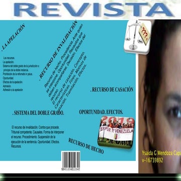Recursos. la apelación. sistema del doble grado.   ysaida g mendoza c v 16739892