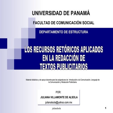 Recursos Retorico Utilizados Textos Publicitarios