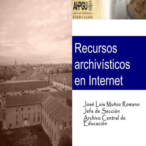 Recursos archivísticos en Internet Castilla-La Mancha