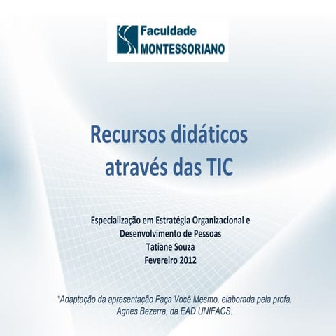 Recursos didáticos | PPT