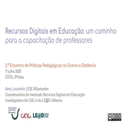 Recursos Digitais em Educação: um caminho para a capacitação de professores