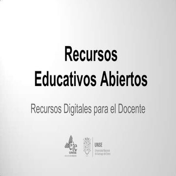 Recursos educativos abiertos