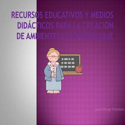 Recursos educativos y medios didácticos