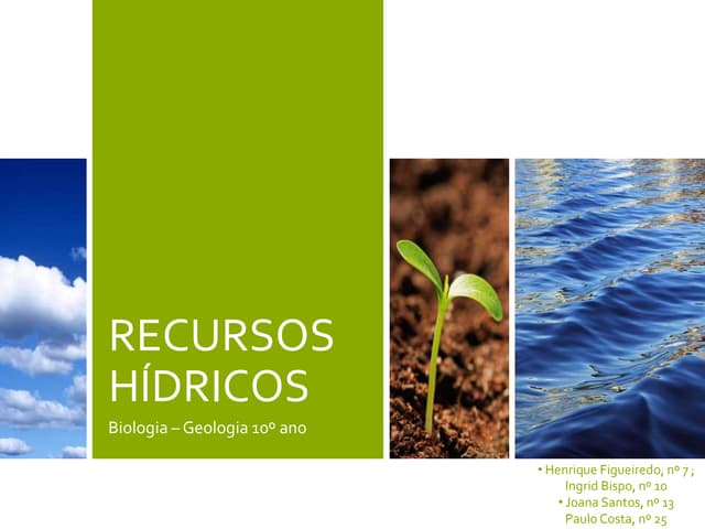 Recursos hídricos