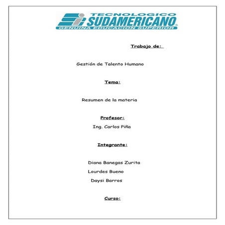 Recursos Humanos Materia 1