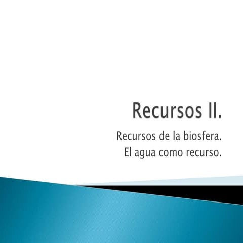 Recursos II. 