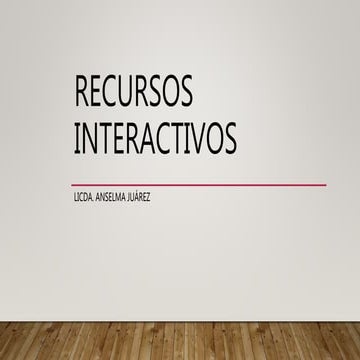 Recursos interactivos