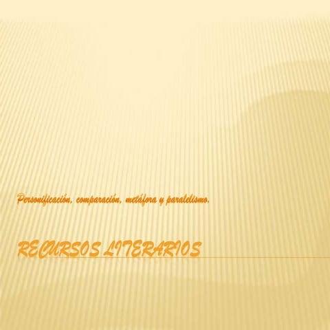 Recursos literarios