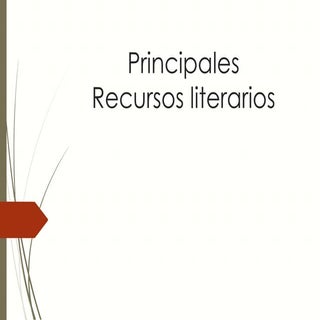 Recursos literarios 4º de ESO