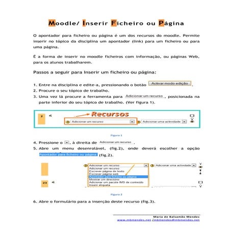 Recursos Moodle Apontador Web